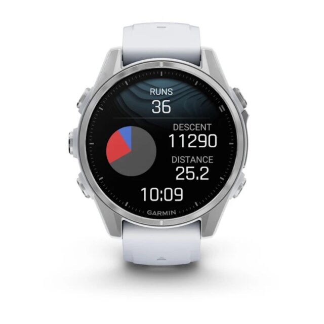 Garmin Fenix 8 3.3 cm (1.3 ) AMOLED 43 mm Digital 416 x 416 pixels Touchscreen Silver Wi-Fi GPS (satellite) - imagine 11