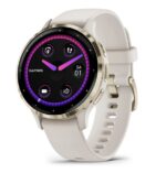Garmin Venu 3S 3.05 cm (1.2 ) AMOLED 41 mm Digital 390 x 390 pixels Touchscreen Gold  Ivory Wi-Fi GPS (satellite)