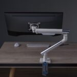 Desk mount for monitor LED/LCD 17-32  ART L-19GD gas assistance 2-9 kg 2x USB 3.0 White - imagine 11