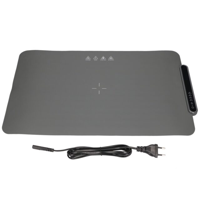 EXTRALINK ELEKTRYCZNA MATA GRZEWCZA SZARA 63X38 CM 400W - imagine 6