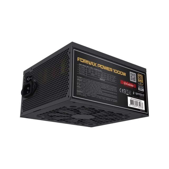 Gembird CCC-PSUGOLD-750W Power supply unit Fornax Power 750W active PFC 12cm fan 80+Gold - imagine 4
