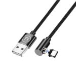 USAMS Kabel kątowy magnetyczny U54 1mUSB-C czarny/black SJ445USB01 (US-SJ445)