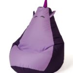Sako bag pouffe Unicorn purple-light purple L 105 x 80 cm