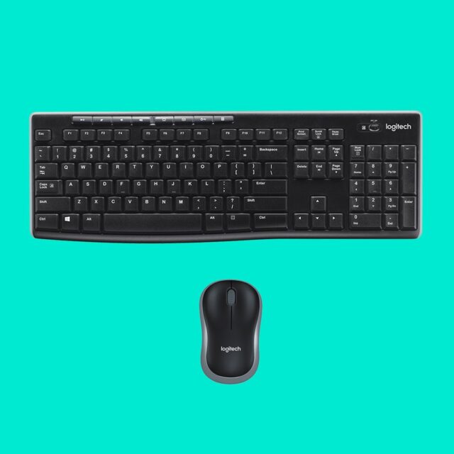 Logitech 920-004508 keyboard Mouse included Home RF Wireless QWERTY US International Black - imagine 10