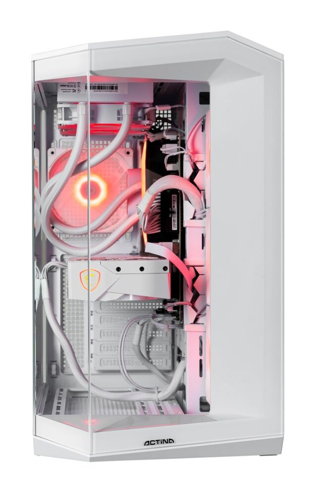 Actina 5901443434290 PC AMD Ryzen™ 7 7800X3D 32 GB DDR5-SDRAM 1 TB SSD NVIDIA GeForce RTX 5070 Ti Windows 11 Home Midi Tower White - imagine 2