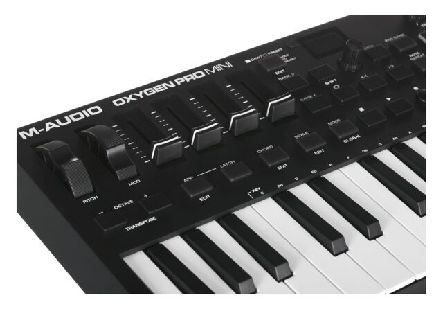 M-AUDIO Oxygen Pro Mini MIDI keyboard 32 keys USB Black - imagine 4