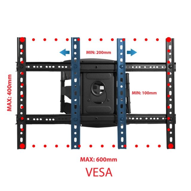 Esperanza ERW021 CRONOS 2.16 m (85 ) TV mount Black - imagine 4