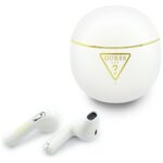 TWS Earphones Guess Gold Line Triangle   white