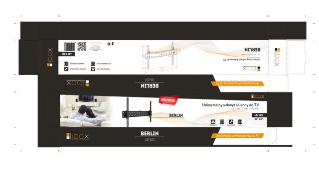 Libox LB-120 TV mount/stand 2.16 m (85 ) Black - imagine 3