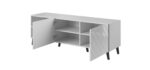 RTV cabinet ABETO 150x42x52 white/white glossy - imagine 5