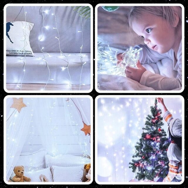 EXTRALINK LAMPKI CHOINKOWE 100 LED BIAŁE ZIMNE ZEWNĘTRZNE WEWNĘTRZNE NA BATERIE 10M - imagine 6