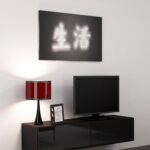 Cama TV stand VIGO 140 30/140/40 black/black gloss