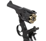 WEBLEY MKVI .455 Police cal.4.5 mm Diabolo cartridge 6-shot barrel 4’ CO2 Black Ekp to17J - imagine 2