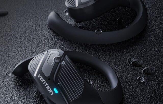 Słuchawki bezprzewodowe Vention OpenBeat z otwartą konstrukcją BT 5.4 czarne - imagine 7