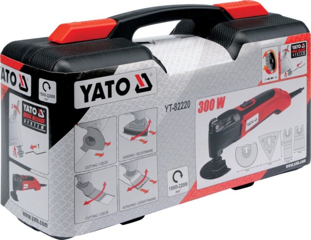Yato YT-82220 oscillating multi-tool Black  Red 300 W 22000 OPM - imagine 6