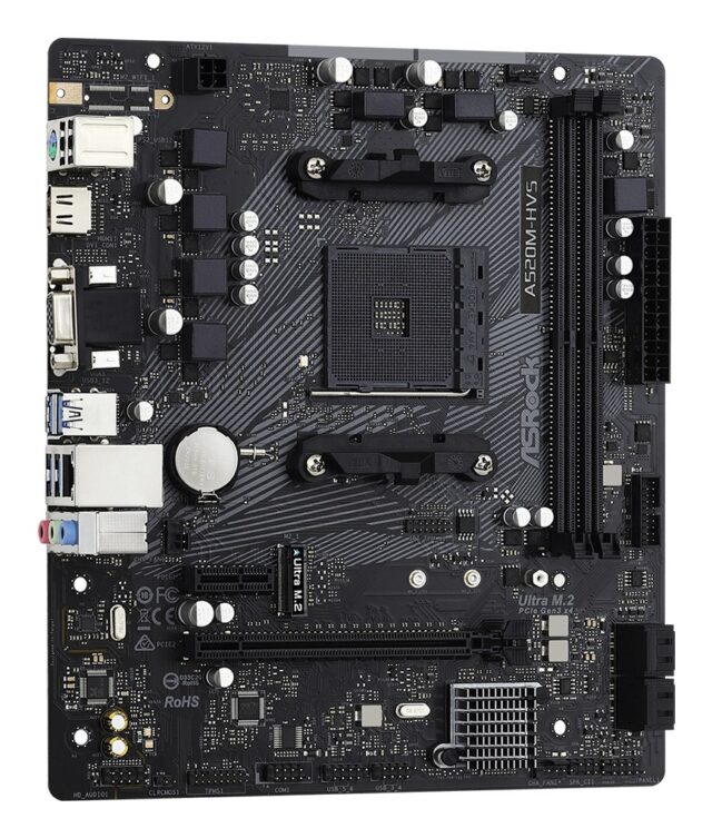 Asrock A520M-HVS AMD A520 Socket AM4 micro ATX - imagine 4