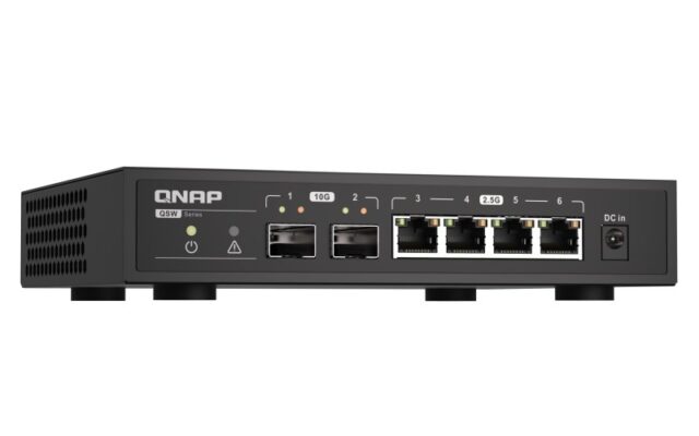 QNAP QSW-2104-2S network switch Unmanaged 2.5G Ethernet Black - imagine 5