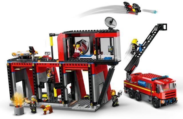 LEGO CITY 60414 FIRE STATION WITH FIRE TRUCK - imagine 4