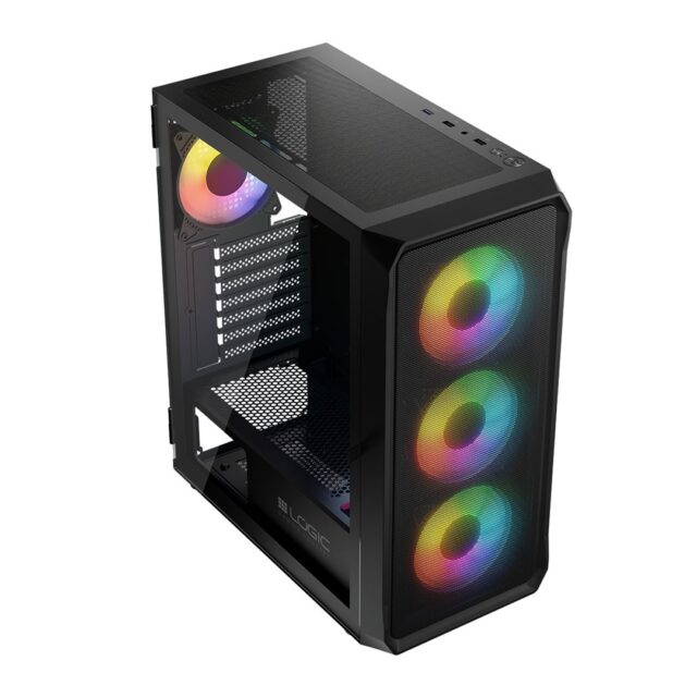 Logic PORTOS ARGB MINIDI USB 3.0 Case Black - imagine 21