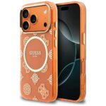 Case Guess IML Peony Dot MagSafe for  iPhone 17 Pro orange