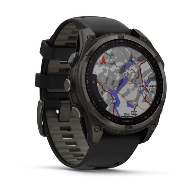 Garmin fenix 8 3.3 cm (1.3 ) 51 mm Digital 260 x 260 pixels Touchscreen Titanium Wi-Fi GPS (satellite) - imagine 3