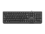 NATEC KEYBOARD TROUT SLIM USB  CZ/SK LAYOUT  BLACK