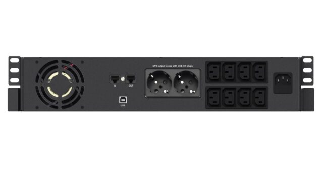 Infosec X4 2000 RM Plus uninterruptible power supply (UPS) Line-Interactive 2 kVA 1200 W 10 AC outlet(s) - imagine 3