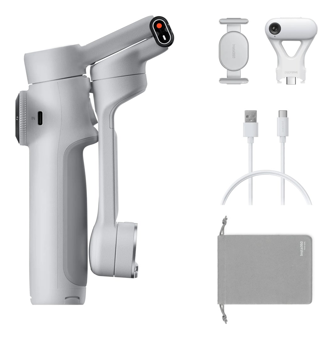 cps-f448e1f112c9b80910cf0103345f3fcd-2026-01-15-18-28-20 Insta360 Flow 2 AI Tracker Bundle Smartphone camera stabilizer Light grey - imagine 1