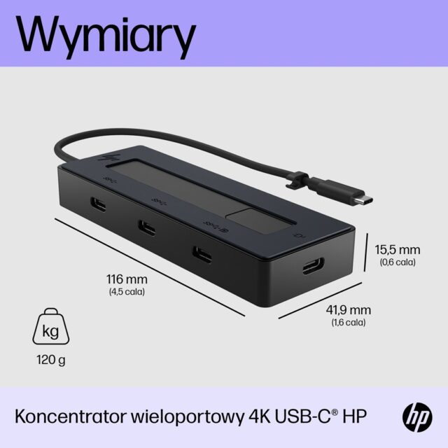 HP 4K USB-C Multiport Hub - imagine 6