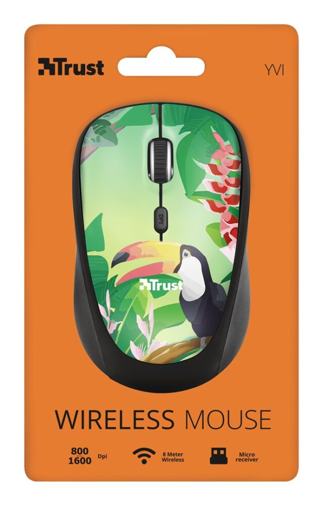 Trust Yvi mouse Office Ambidextrous RF Wireless Optical 1600 DPI - imagine 5
