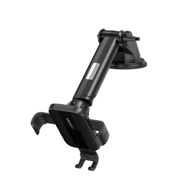 Vention Auto-Clamping Car Phone Mount With Suction Cup Black Square Type - imagine 4