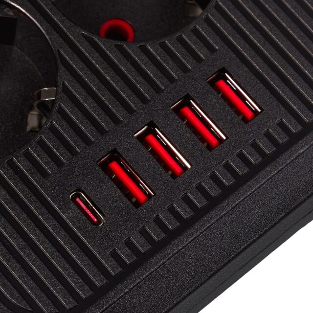 MACLEAN POWER STRIP  6 SOCKET EXTENSION MCE391 B - imagine 4