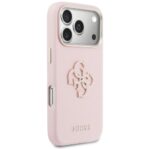 Case Guess FW Resin Logo for iPhone 17    Pro Max pink - imagine 4