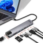 MEDIA-TECH USB HUB 8 IN 1 GIGA LAN HUB MT5046 - imagine 5