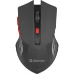 MOUSE DEFENDER ACCURA MM-275 RF BLACK & RED OPTICAL 1600DPI 6P