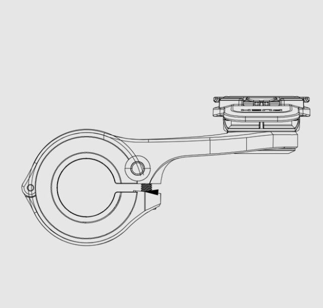 Quad Lock Bicycle handlebar mount  black - imagine 4