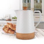 Maestro MR-076 electric kettle 1.8 L 1800 W White  Wood - imagine 2