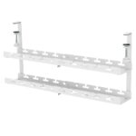 Maclean under-desk cable organizer  max. load 5kg  max. 728mm  2 levels  white  MC-102 W - imagine 7