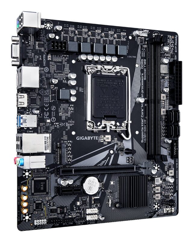 GIGABYTE H610M S2H V2 Motherboard - Supports Intel Core 14th CPUs  4+1+1 Hybrid Phases Digital VRM  up to 5600MHz DDR5  1xPCIe 3.0 M.2  GbE LAN  USB 3.2 Gen 1 - imagine 3