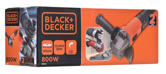 BLACK&DECKER BEG120-QS angle grinder 125 mm 800 W - imagine 8