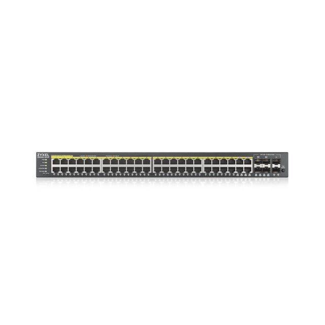 Zyxel GS2220-50HP-EU0101F network switch Managed L2 Gigabit Ethernet (10/100/1000) Power over Ethernet (PoE) Black - imagine 2
