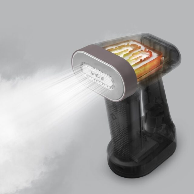 Tefal Pure Force DT8765E0 garment steamer Handheld garment steamer 0.18 L 1800 W Black  Cinnamon colour - imagine 3