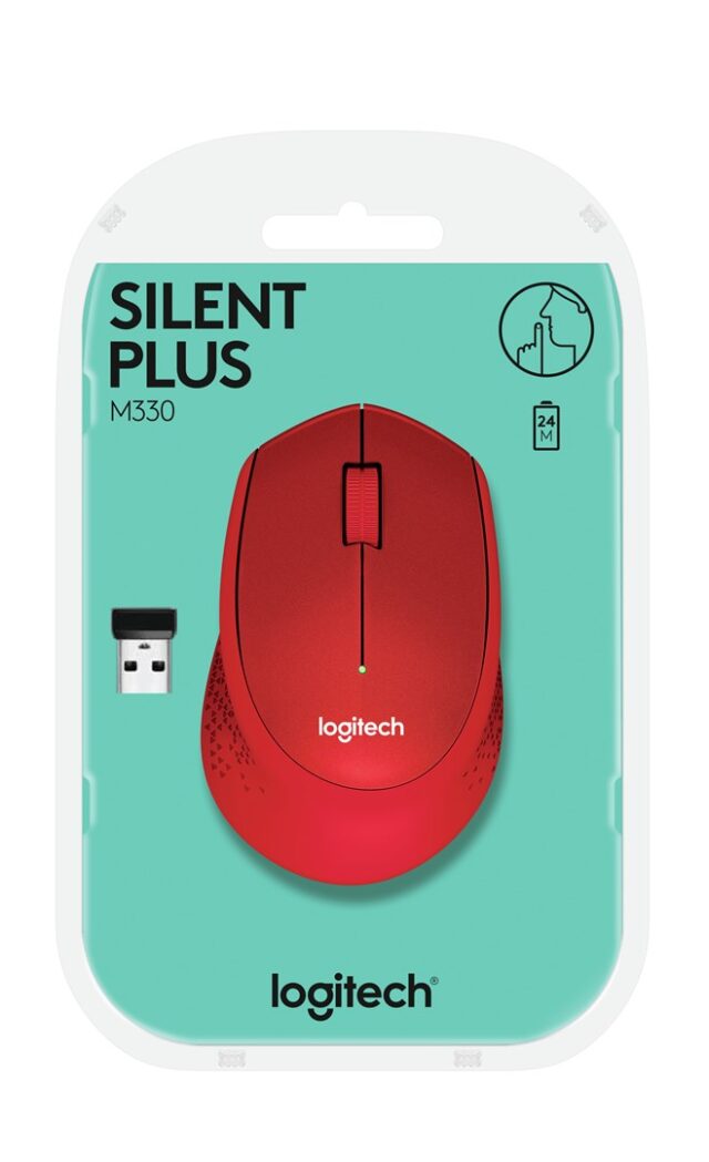 Mouse Logitech M330 Silent Plus Red - imagine 6
