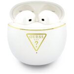 TWS Earphones Guess Gold Line Triangle   white - imagine 2