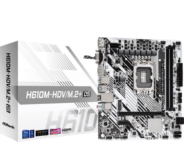 Asrock H610M-HDV/M.2+ D5 Intel H610 LGA 1700 micro ATX - imagine 5