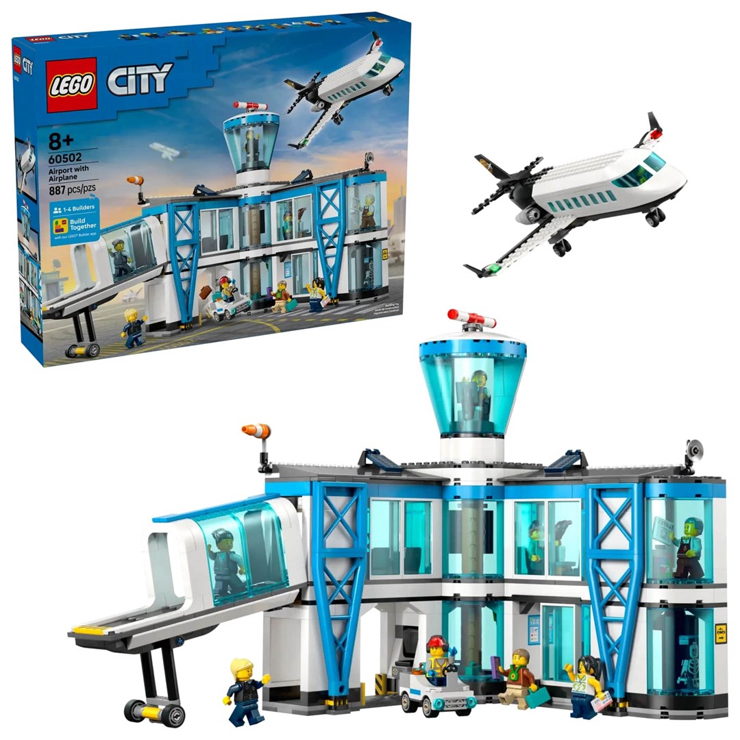 cps-f7d3f4a9de1e9460b947ac9dd39e50f1-2026-01-18-20-36-06 LEGO CITY 60502 Airport with Airplane - imagine 1