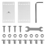 Maclean compact under-desk cable organizer  max load 5kg  white  MC-107 W - imagine 6