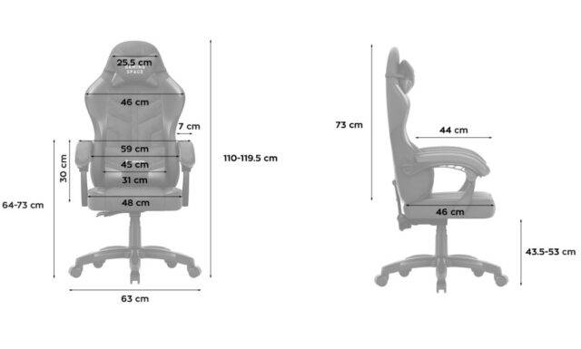 Huzaro Force 2.7 Black Carbon Gaming chair black - imagine 6