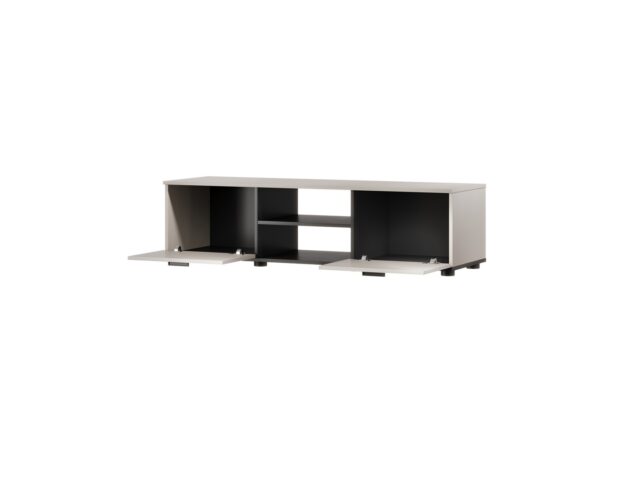 Cama SOHO TV cabinet 140x43x37 cashmere + black - imagine 2