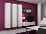 Cama Full cabinet VIGO '180' 180/40/30 white/white gloss - imagine 11